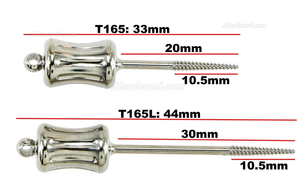 Dental Manual Extractor Extract Apical Root Fragments Long 44mm Short 33mm
